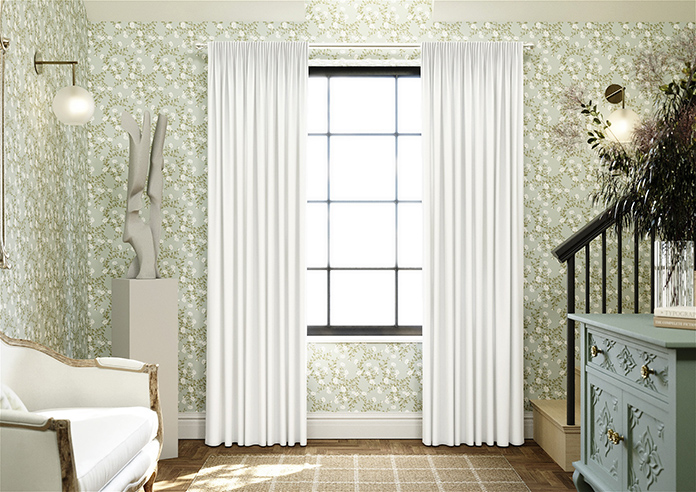 Faux Suede, White - Made to Measure Curtains - Image 3